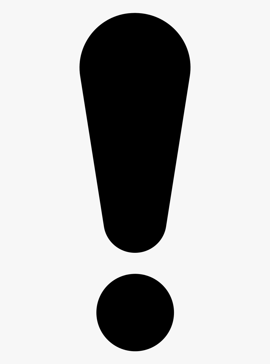 Black Exclamation Mark Png, Transparent Png, Free Download