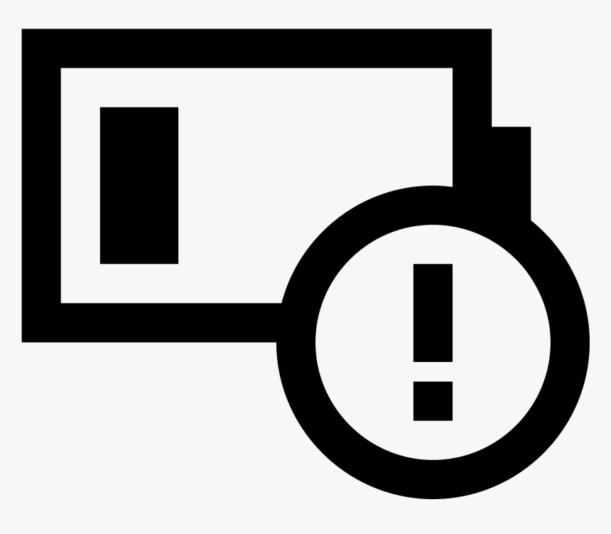 Battery Alert Icon, HD Png Download, Free Download