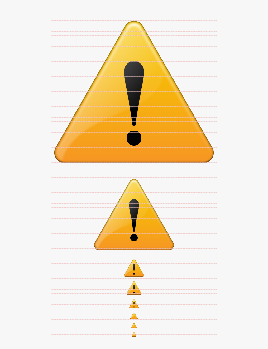 Transparent Alert Icon Png - 16 X 16 Warning Icon, Png Download, Free Download