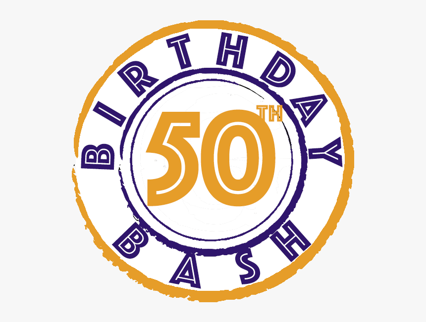 Birthday Bash Png - Png 50 Birthday Logo, Transparent Png, Free Download