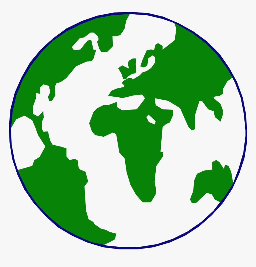 World Map In A Circle - World Map Circle Png, Transparent Png, Free Download