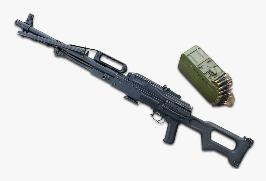 Machine Gun Png - Pecheneg Machine Gun, Transparent Png, Free Download