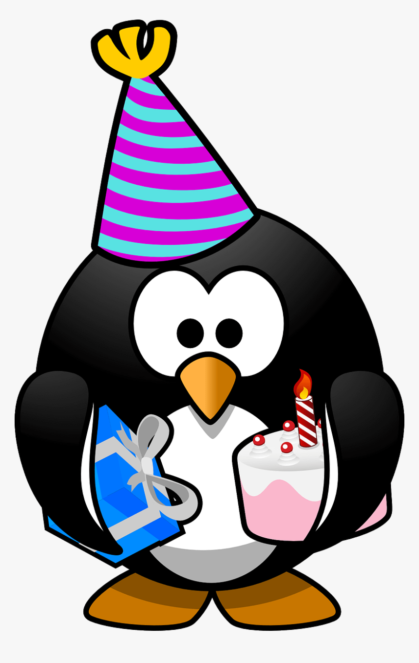 Birthday Penguin Clipart, HD Png Download, Free Download