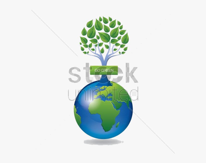 Globe Go Green Clipart Earth Transparent Png - Think Blue Go Green, Png Download, Free Download