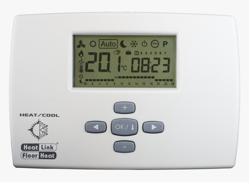 46673 Heatlink Digital Heat Cool Timer Thermostat - Thermostat Elm Leblanc, HD Png Download, Free Download