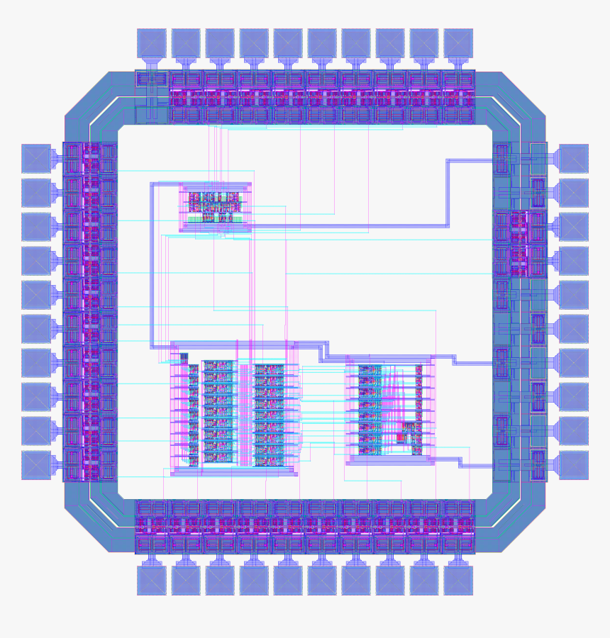 Chip Layout - Electric Blue, HD Png Download, Free Download