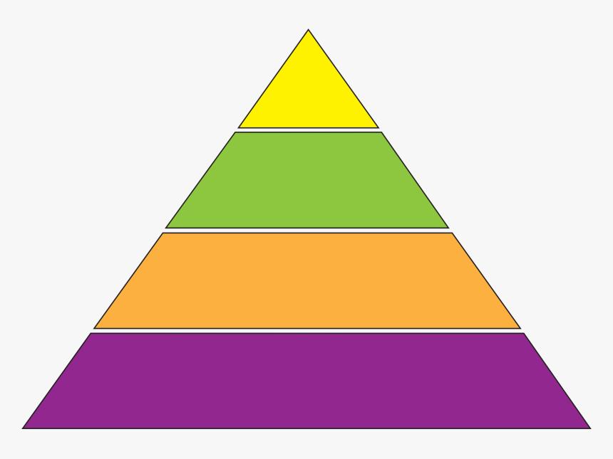 Pyramid - Pyramid With 4 Sections, HD Png Download, Free Download