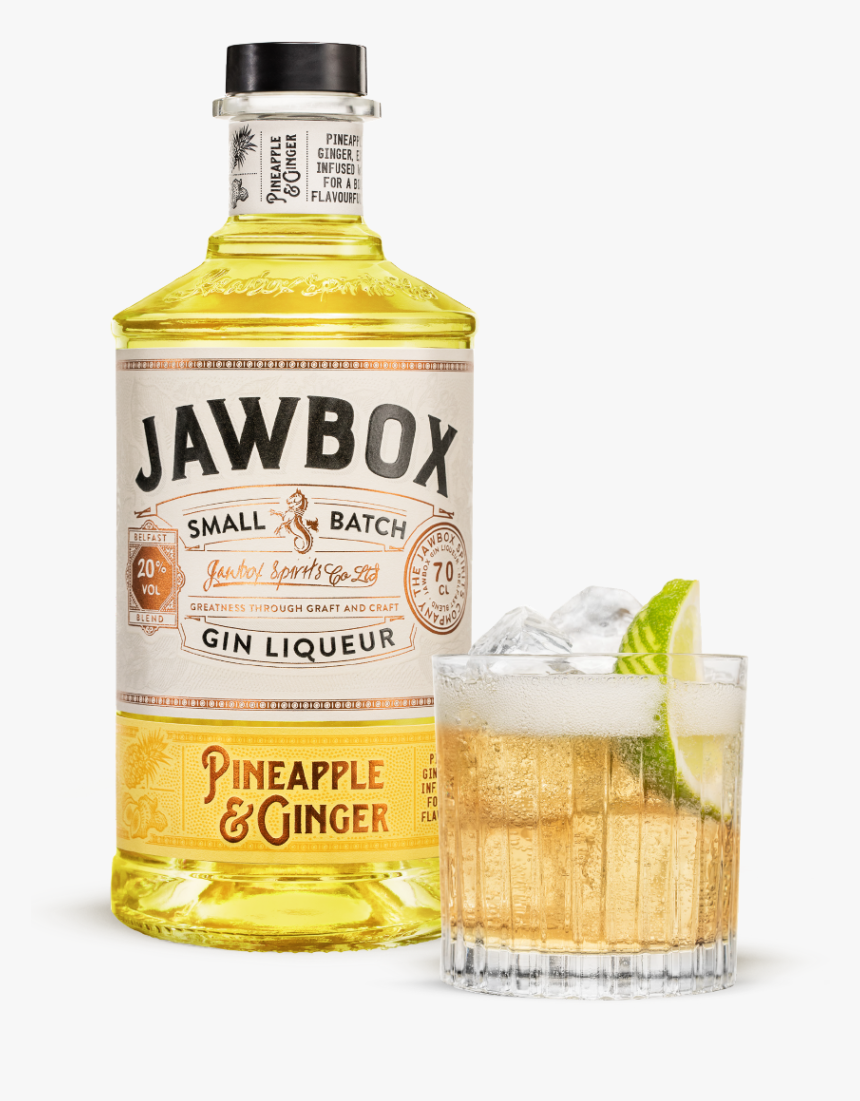 Pineapple And Ginger Bottle - Jawbox Pineapple And Ginger, HD Png Download, Free Download