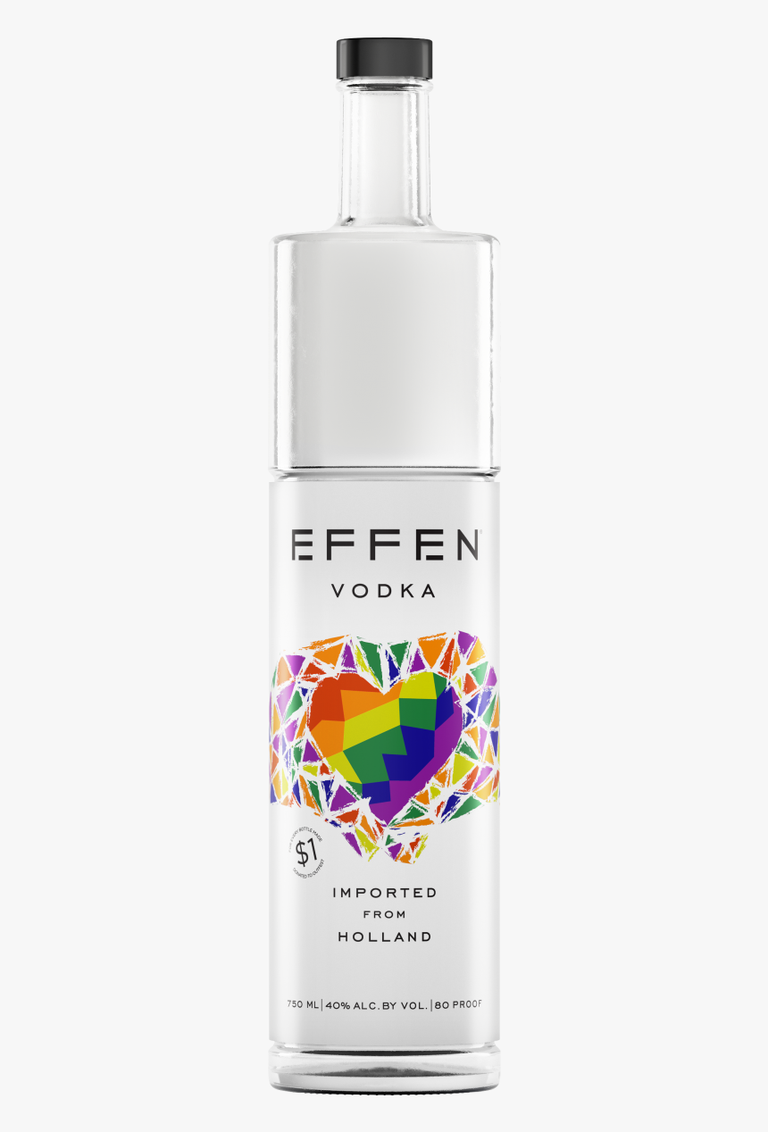 Effen Pride Lto 2019 Bottle - Effen Pride Vodka, HD Png Download, Free Download