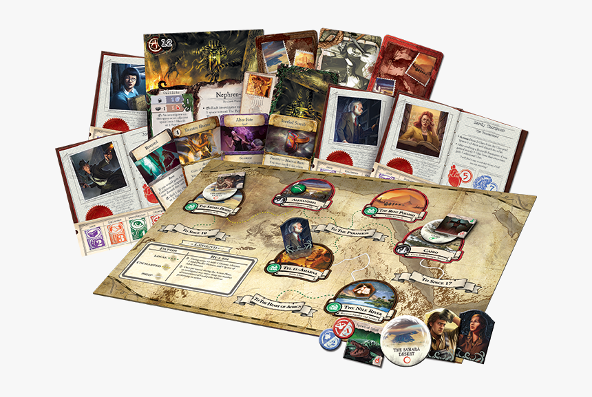 Eldritch Horror Under The Pyramids Contents, HD Png Download, Free Download