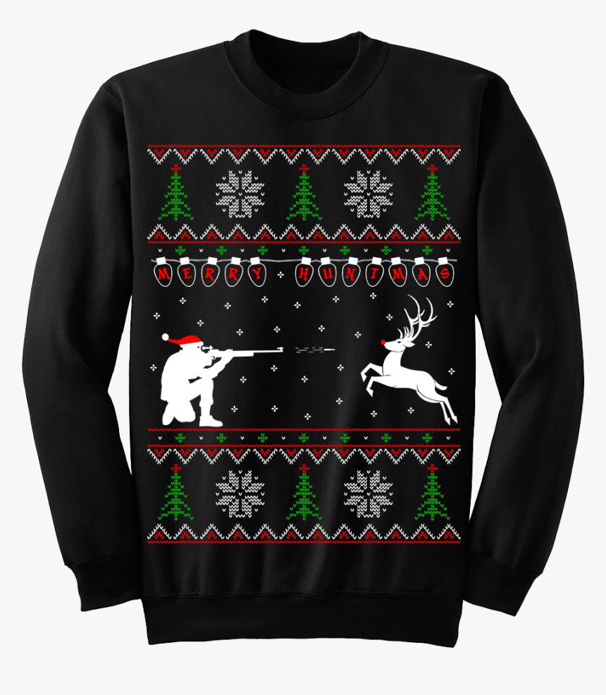 Merry Huntmas Deer Hunting Christmas Sweater - Coast Guard Christmas Sweater, HD Png Download, Free Download