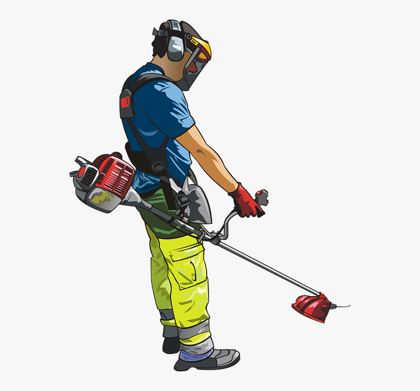 Gardening, Gardener, Trimmer, Débrouissaillage - Weed Wacker Drawing Transparent, HD Png Download, Free Download