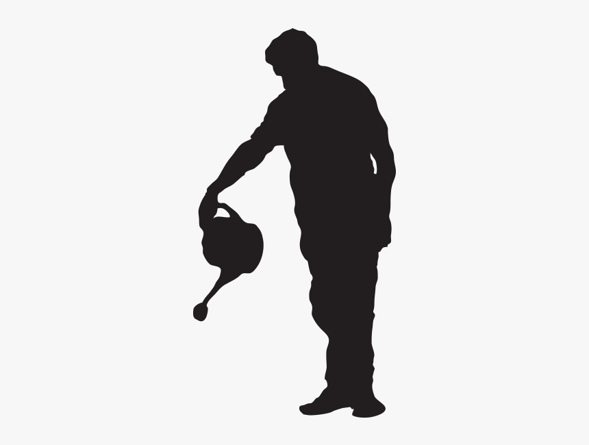 Silhouette Gardening Garden Tool Gardener - Person Gardening Silhouette Png, Transparent Png, Free Download