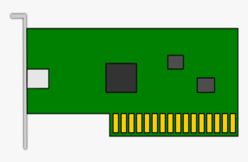 Network Card Clip Arts - Network Interface Card Drawing, HD Png Download, Free Download