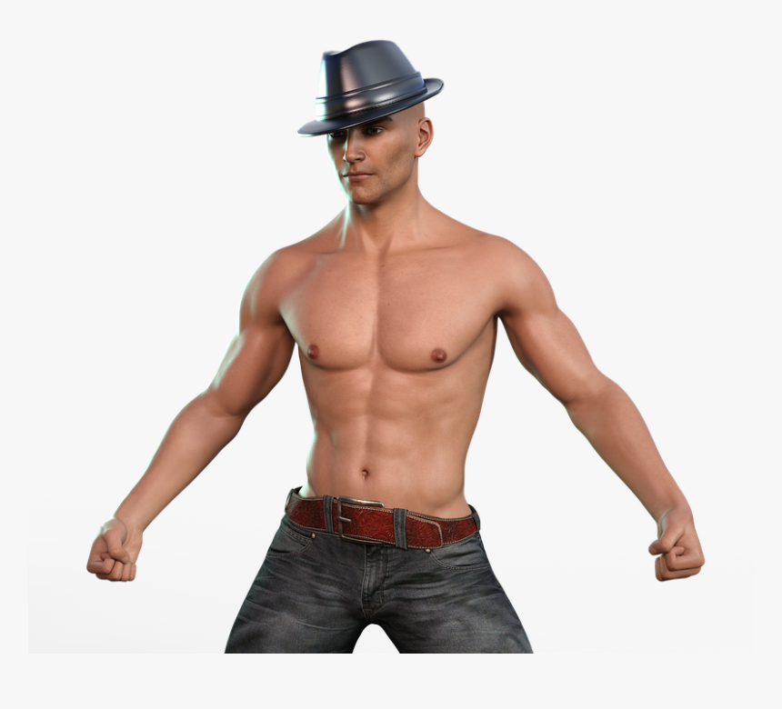 Man, Hat, Portrait, Male, Fun, Pose, Muscles - Como Contratar Gogo Pra Ir Seguro, HD Png Download, Free Download