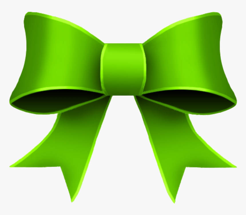 Christmas Bow Clip Art Green Ribbon Clipart Hd Transparent - Transparent Ba...