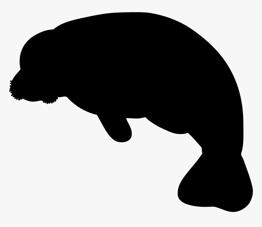 Manatee Silhouette, HD Png Download, Free Download