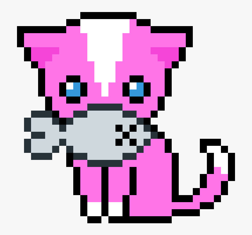 Pixel Art Cute Cat Clipart , Png Download - Pixel Art Cat Easy