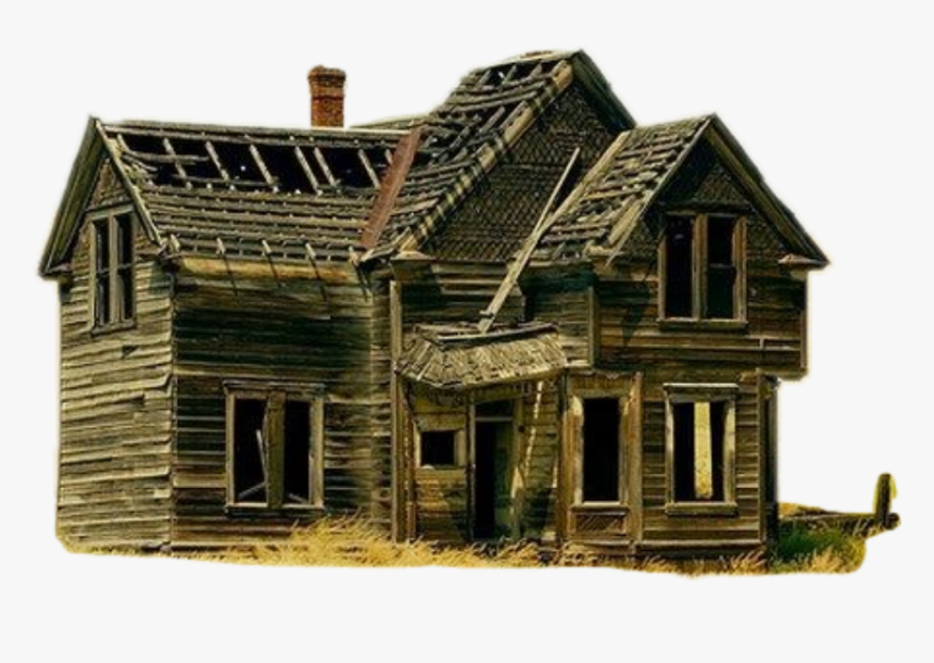 Oldhouse Sticker Png Download Abandoned Farmhouse Transparent Png Kindpng