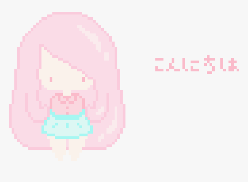 Kawaii Girl Pixel Art, HD Png Download, Free Download