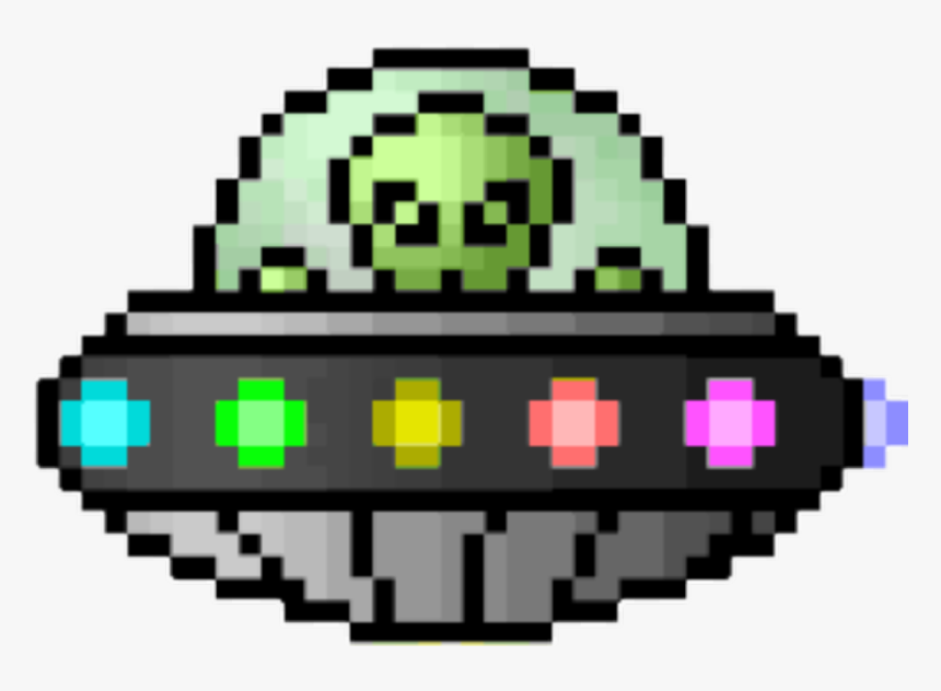 Ufo Png Pixel - Walking Dead Pixel Art, Transparent Png, Free Download