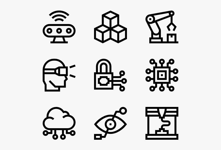 Technology Of The Future - Web Hosting Icons, HD Png Download, Free Download