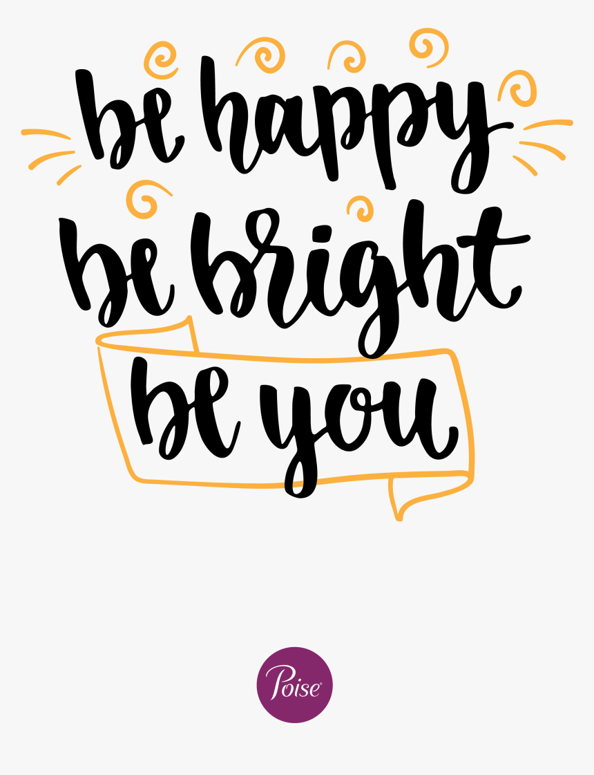 Clip Art Be Bright - Calligraphy, HD Png Download, Free Download