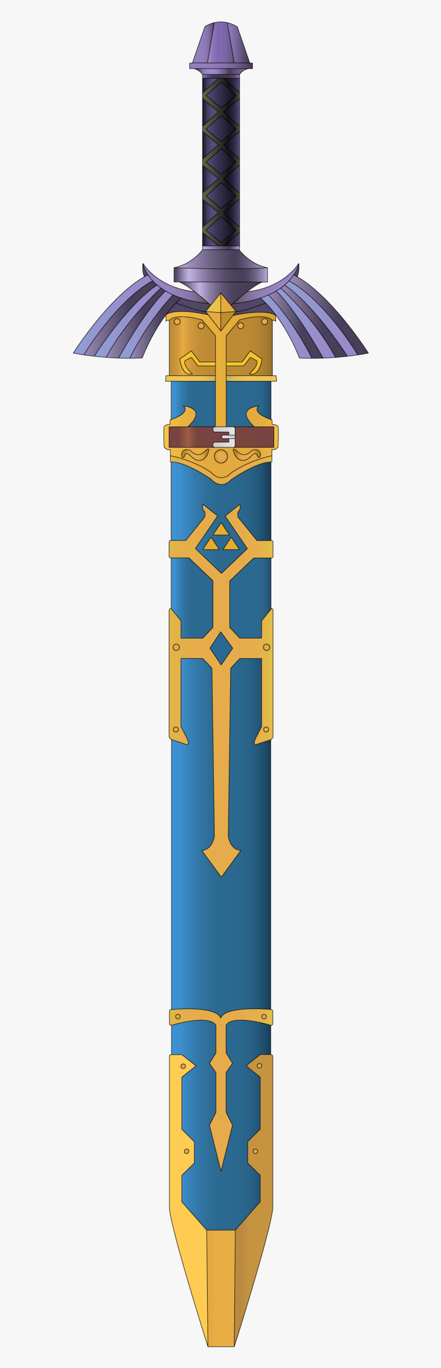 Master Sword The Legend Of Zelda - Breath Of The Wild Master Sword Sheath, HD Png Download, Free Download