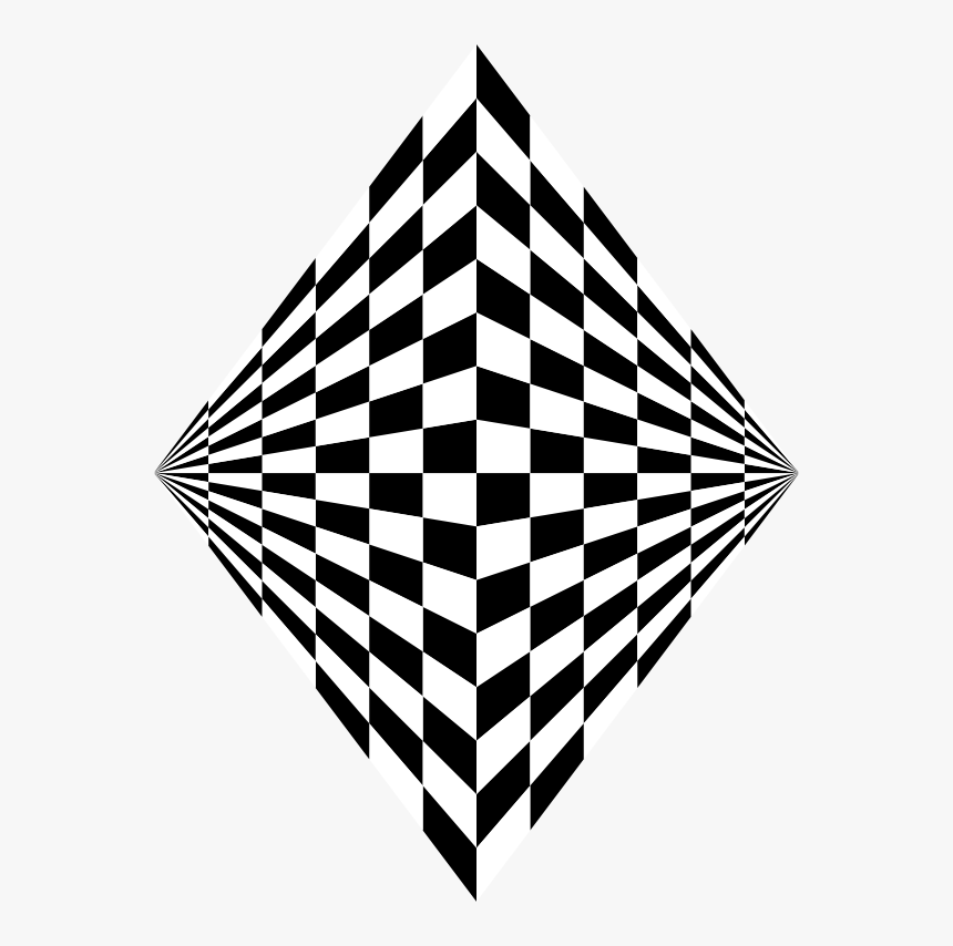 Checkered Perspective Grid 3d - Png Transparent Optical Ilusion, Png Download, Free Download