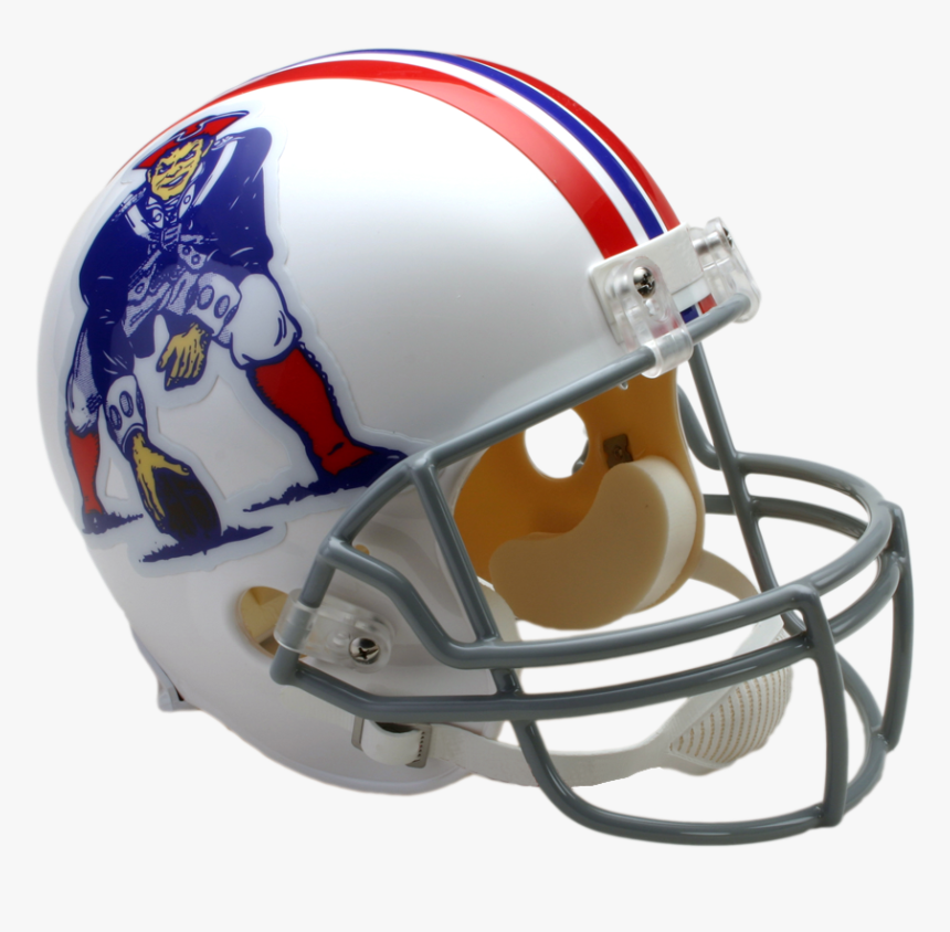 New England Patriots Vsr4 Replica Throwback Helmet - Throwback Washington Redskins Helmet, HD Png Download, Free Download