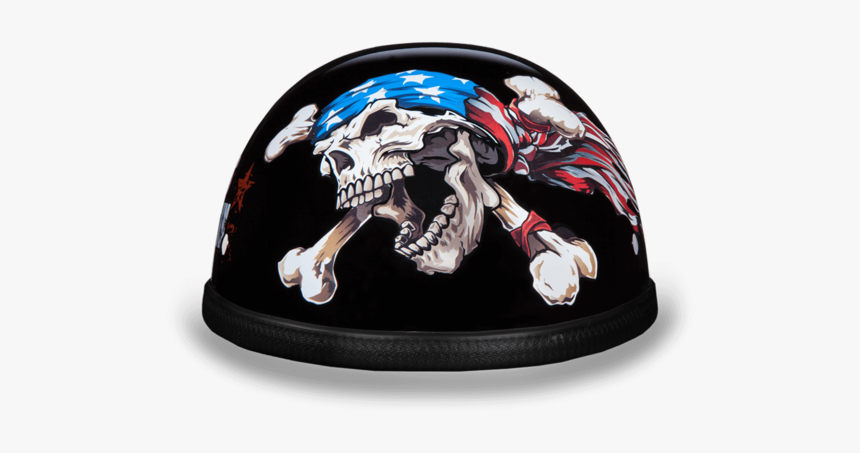 Eagle- W/ Patriot - Calavera Harley Davidson En Cascos, HD Png Download, Free Download