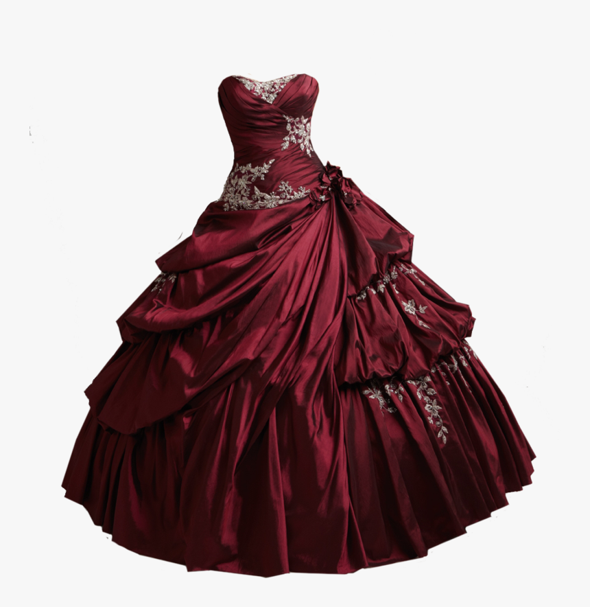 Prom Dress Png Beautiful Red Princess Dress Transparent Png Kindpng