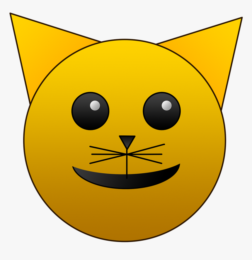 Cat, Emoji, Happy, Emotion, Cute, Face, Emoticon, Funny - Cat, HD Png Download, Free Download