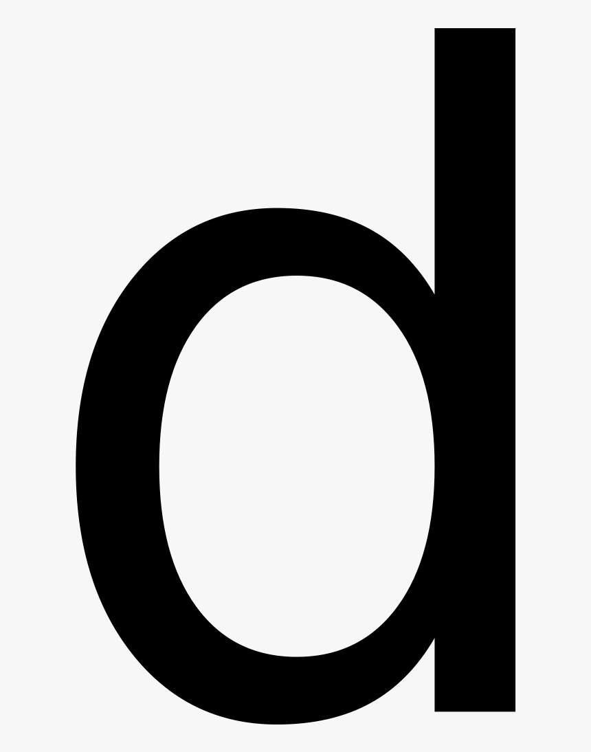 Lower Case Letter D, HD Png Download, Free Download