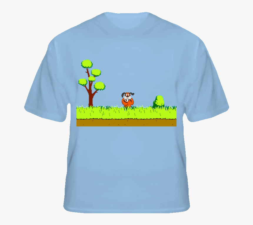 Duck Hunt Video Game Retro Old School Funny T Shirt - Escenario De Duck Hunt Gif, HD Png Download, Free Download