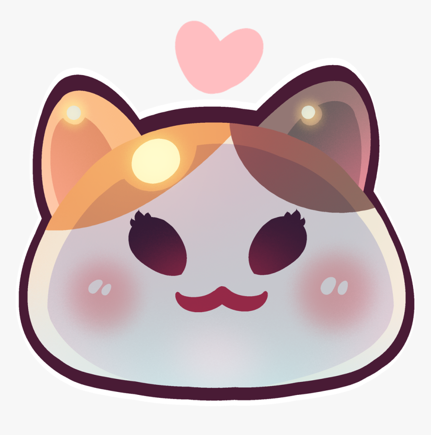 A Pair Of Fat Cat Emojis In The Slime Rancher Style, HD Png Download, Free Download