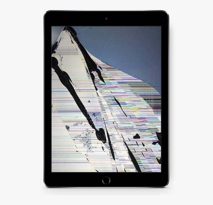 Broken Ipad Screen - Broken Tablet Screen, HD Png Download, Free Download