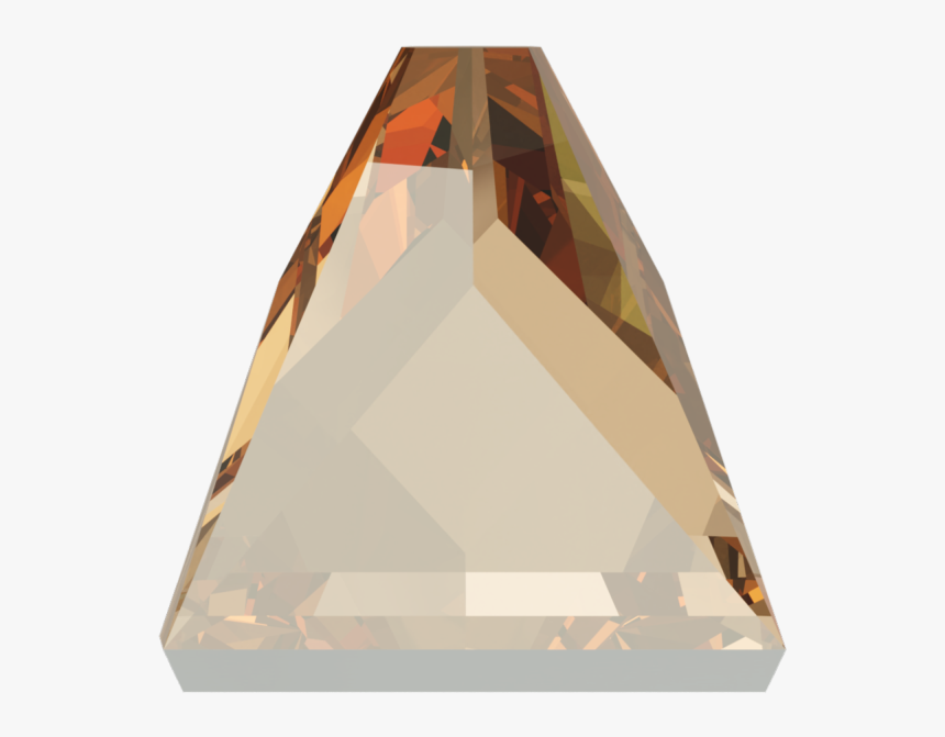 Swarovski 2419 Square Spike Flat Back Crystal Golden - Triangle, HD Png Download, Free Download