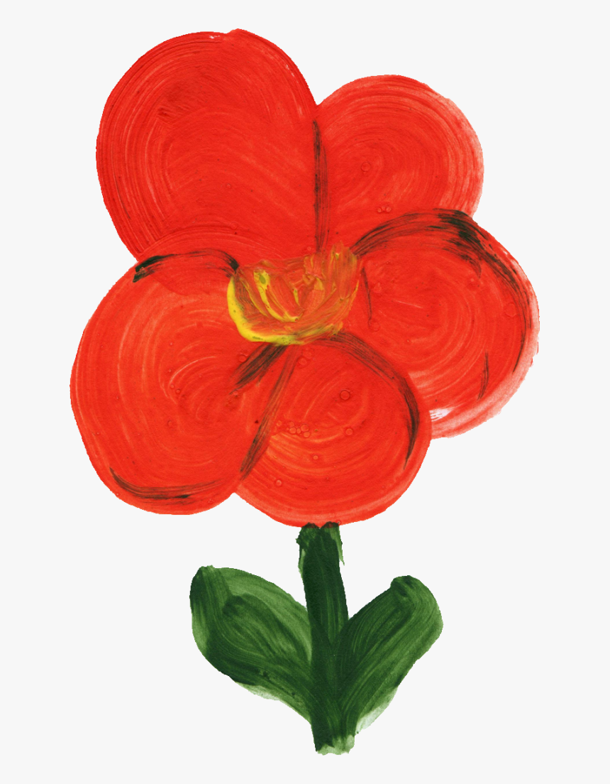 Flower Painted Png Free, Transparent Png, Free Download
