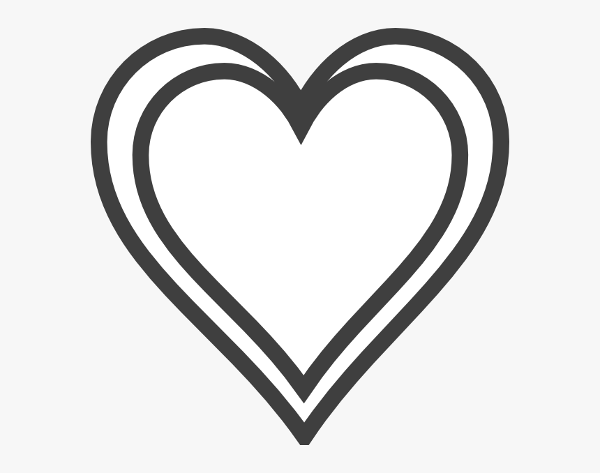 Thumb Image - Clipart Double Heart Outline, HD Png Download, Free Download