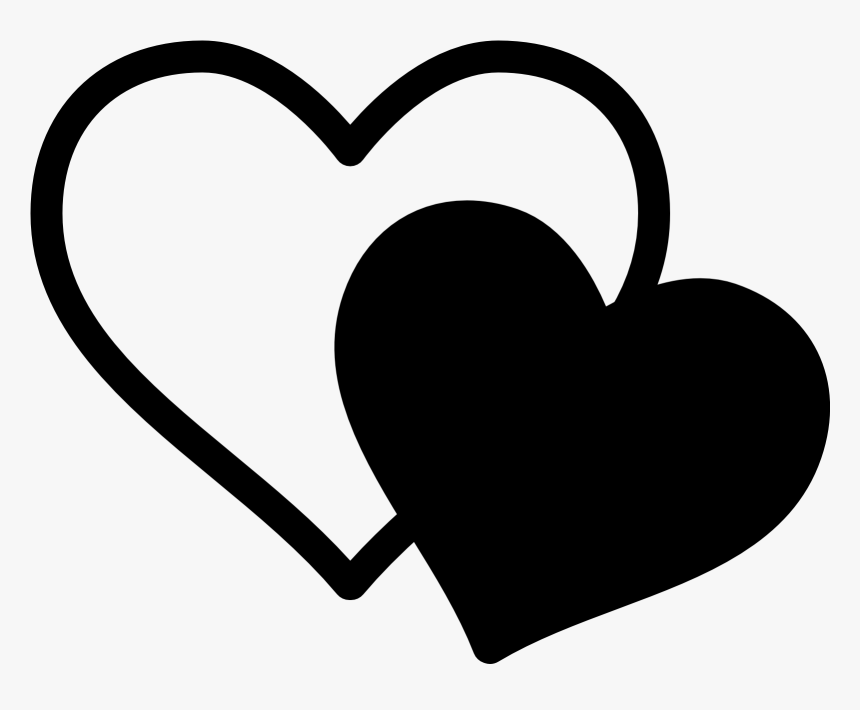 Computer Icons Tinder Dating Clip Art - Clipart Double Heart Png, Transparent Png, Free Download