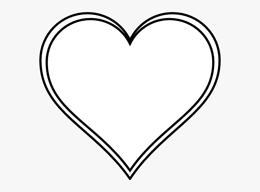 White Love Heart Vector, HD Png Download, Free Download