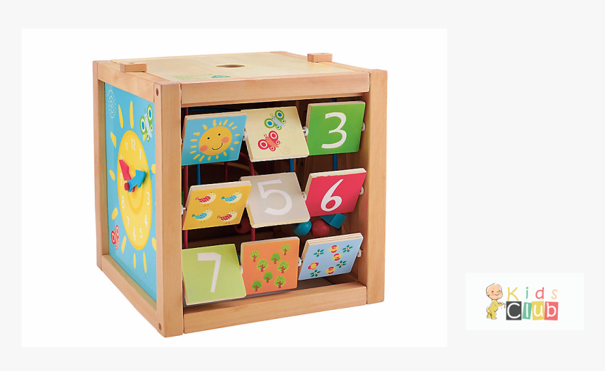 elc wooden activity cube giant