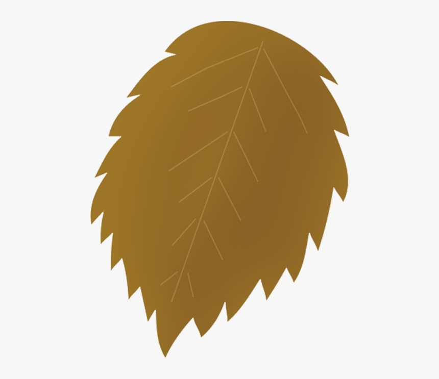 Grey Brown Autumn Leaf - Illustration, HD Png Download, Free Download