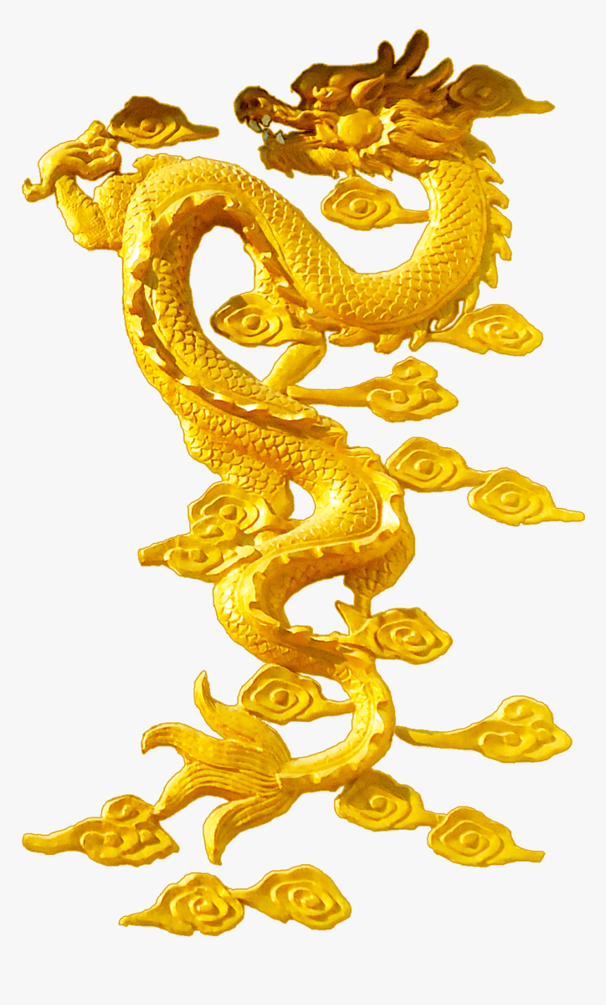 Golden Dragon Png Download - Gold Chinese Dragon Png, Transparent Png, Free Download