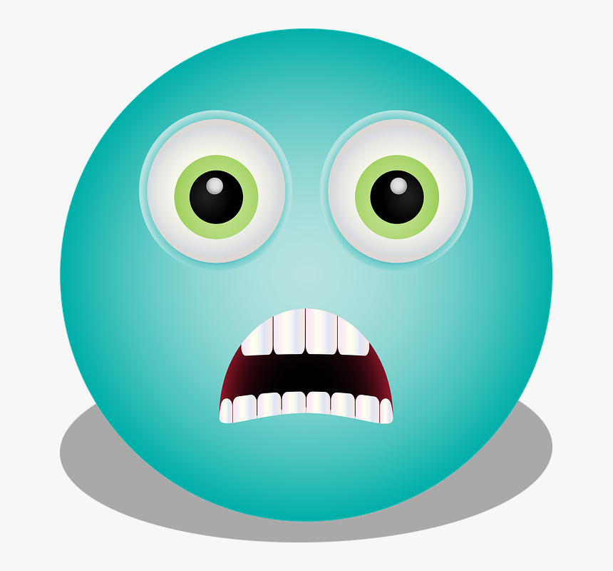 Graphic, Horrified Smiley, Emoji, Smiley, Shocked - Shocked Expression Boy Cartoon, HD Png Download, Free Download