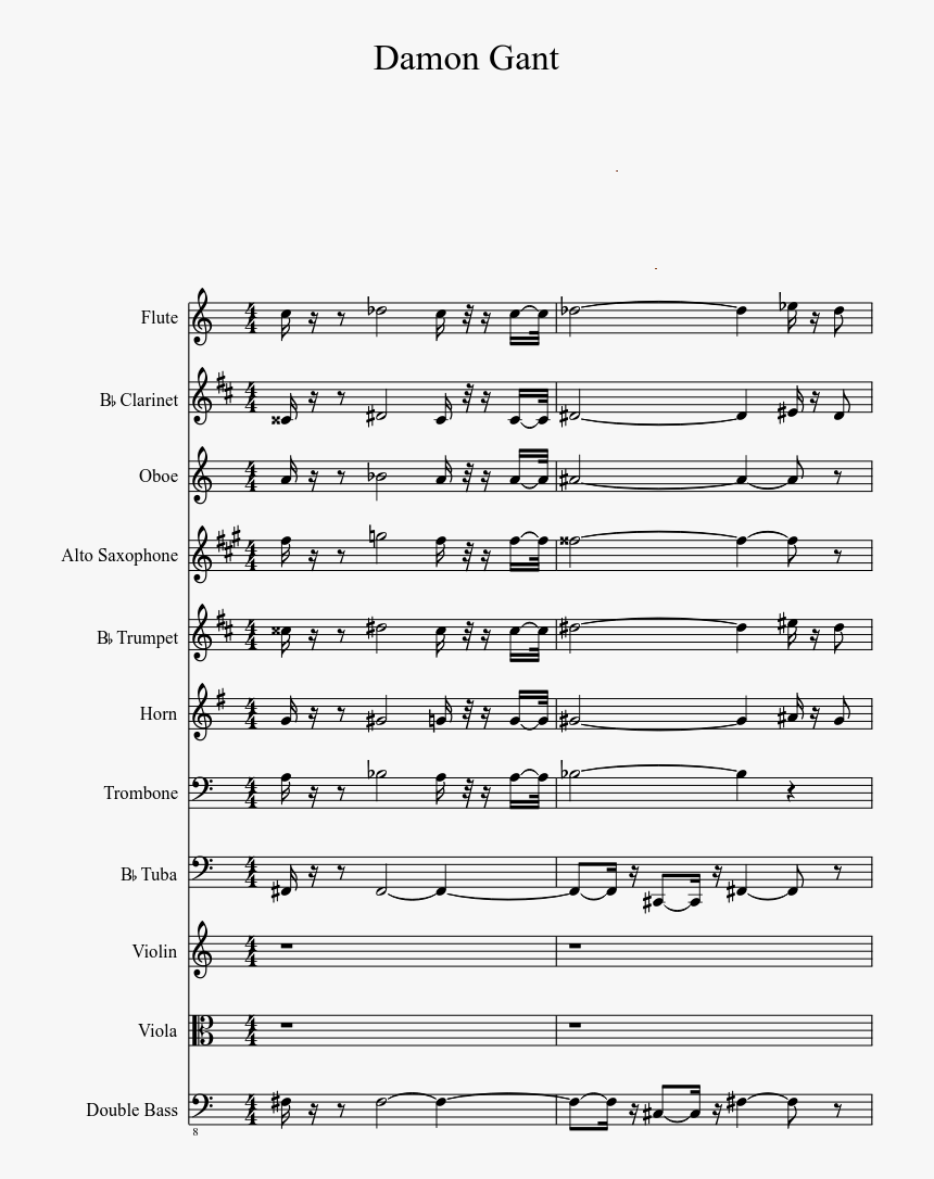 Bob Omb Battlefield Alto Sax Sheet Music , Png Download - Pep Band Bass Guitar Music, Transparent Png, Free Download