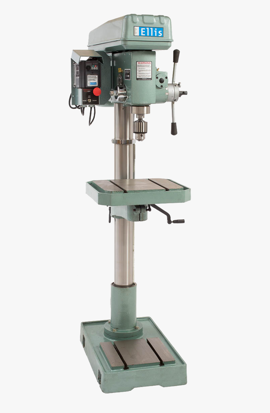 2hp Single Phase 110v/220v Drill Press W/ Variable - Ellis Drill Press, HD Png Download, Free Download