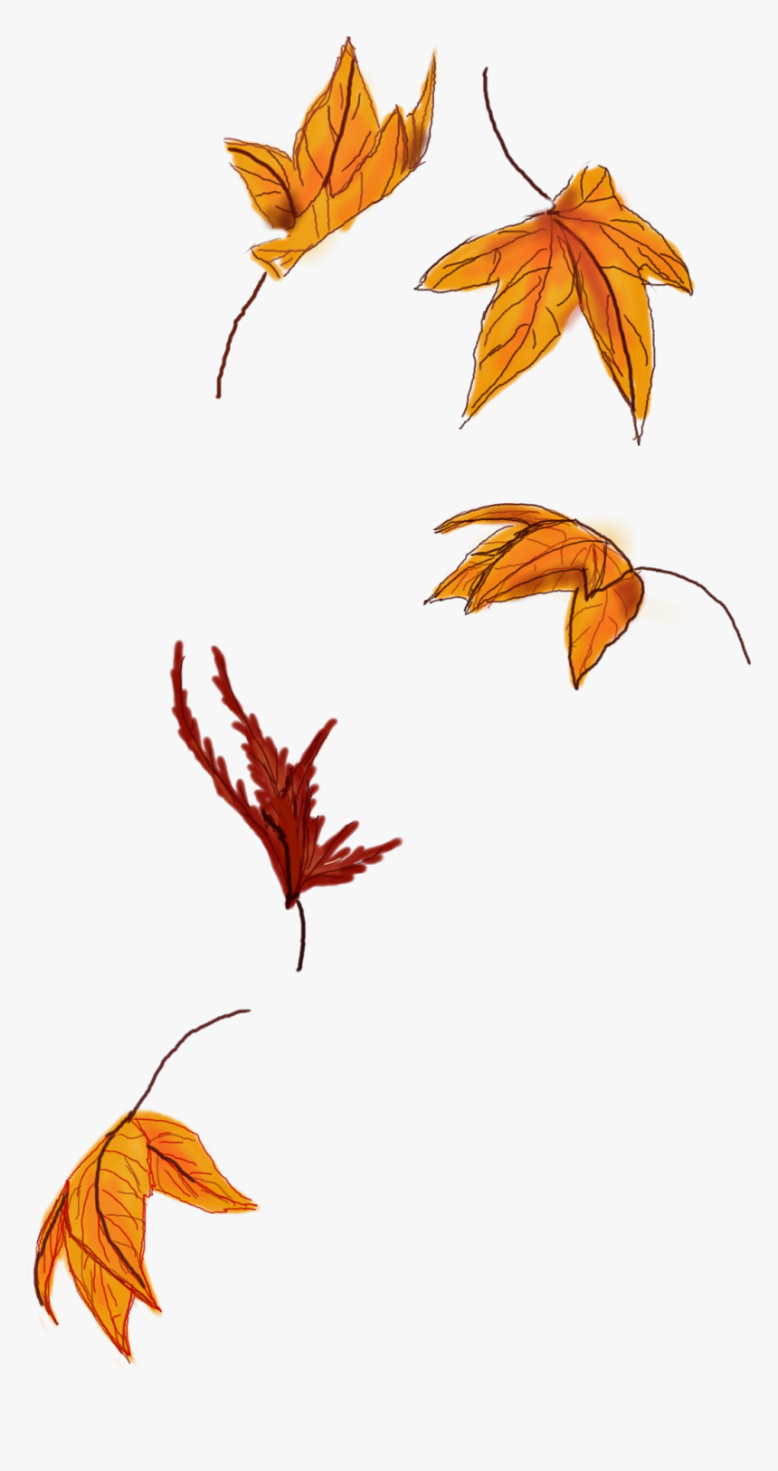 Fall Leaves Clip Art/sticker - Leaves Png For Picsart, Transparent Png, Free Download