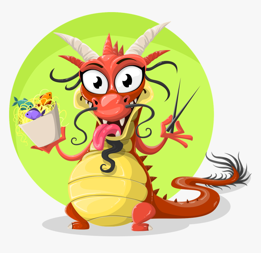 Dragon Chinese Chinese Dragon Png Image - Dragon Eating Chinese Food, Transparent Png, Free Download